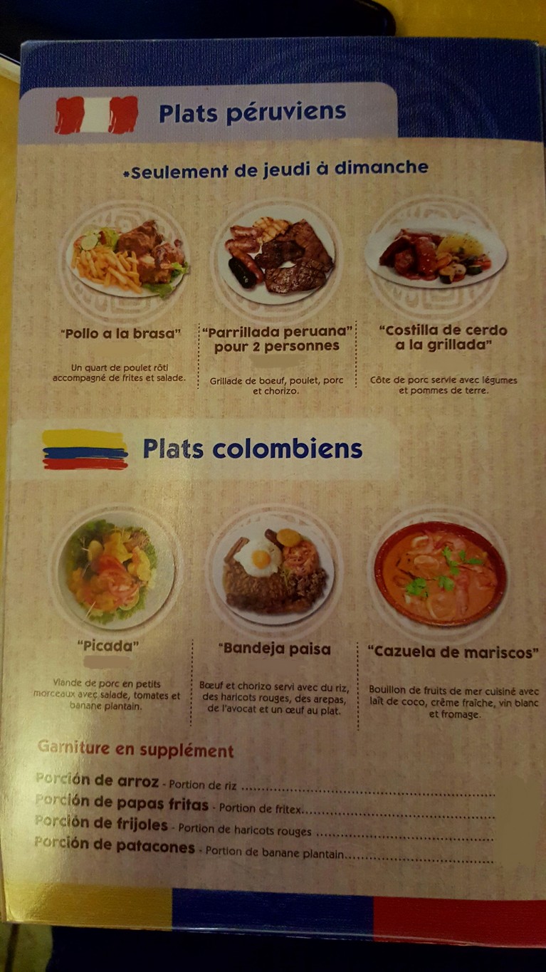 Sabor Peruano menu 4