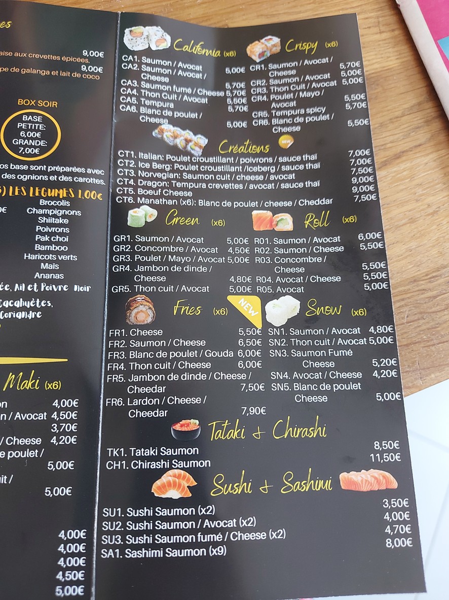 Mam'Asia menu 2