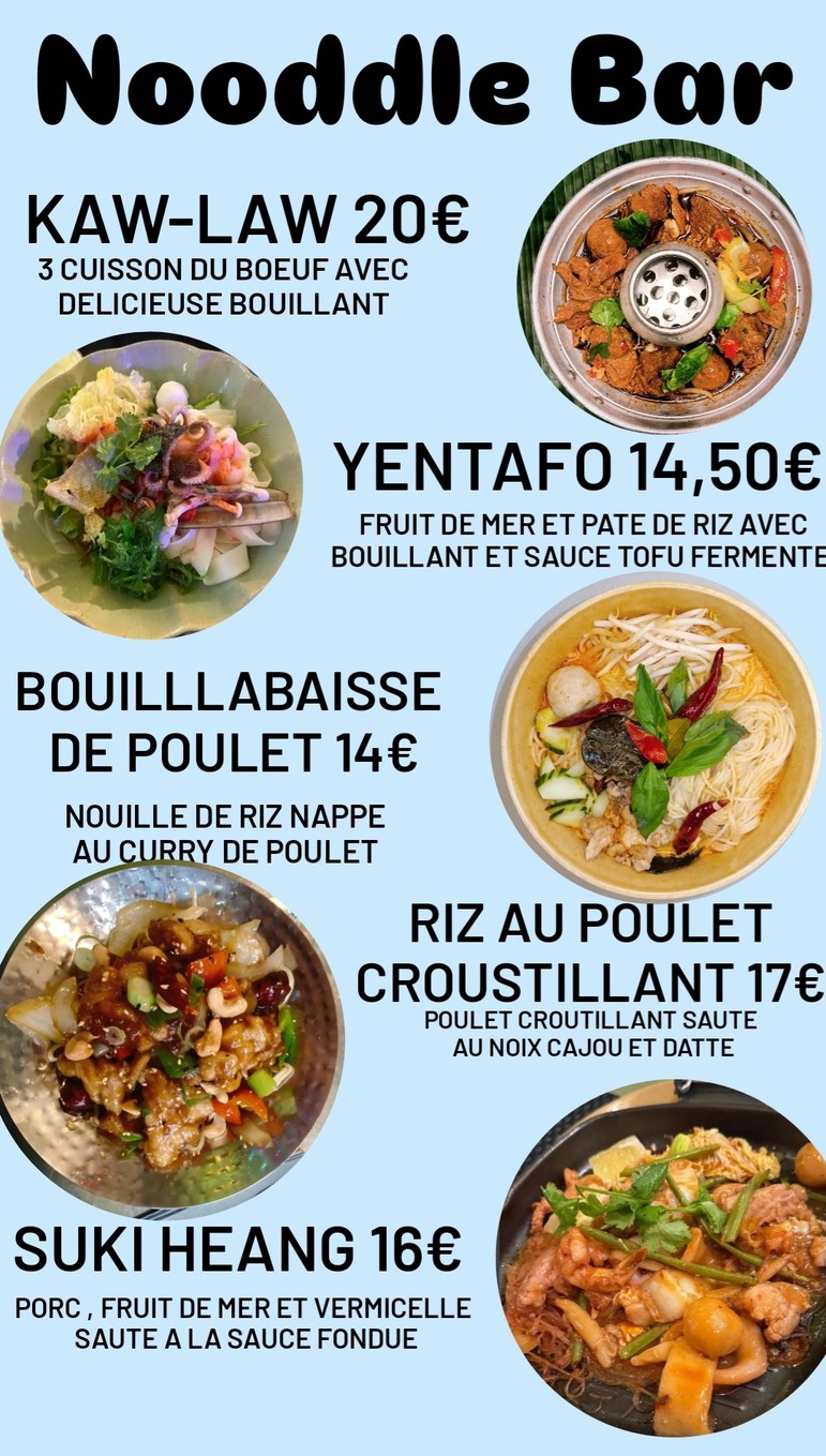 Villa Papillon menu 2