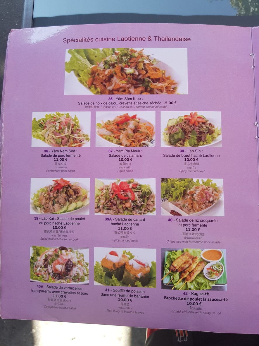Thaï-Vien menu 2