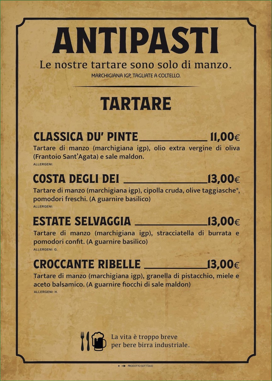 DU'PINTE menu 2