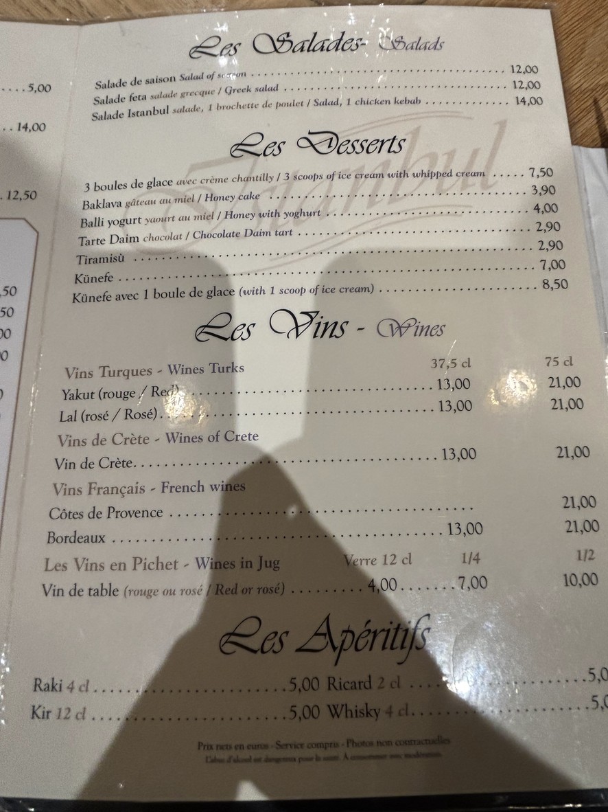 Grill Istanbul menu 2