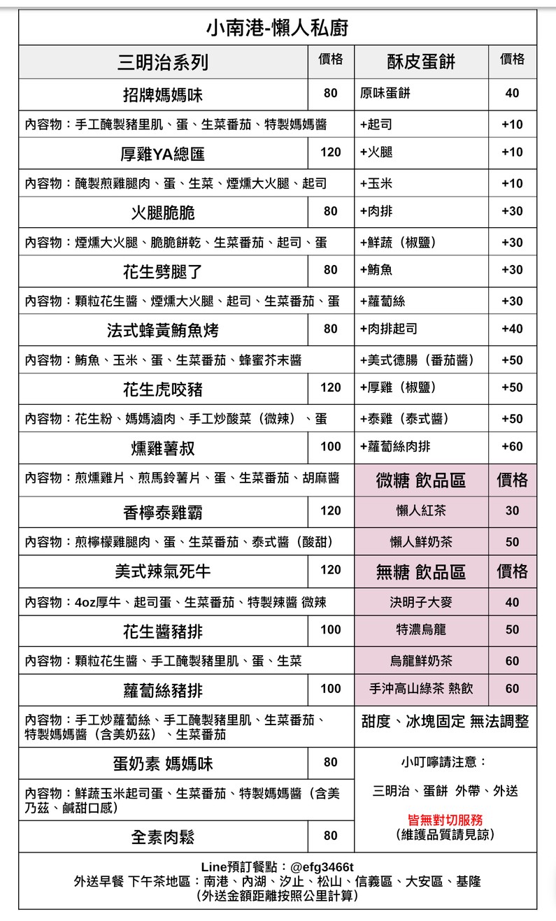 Xiǎo Nángǎng - Lǎnrén Sīchú menu 1