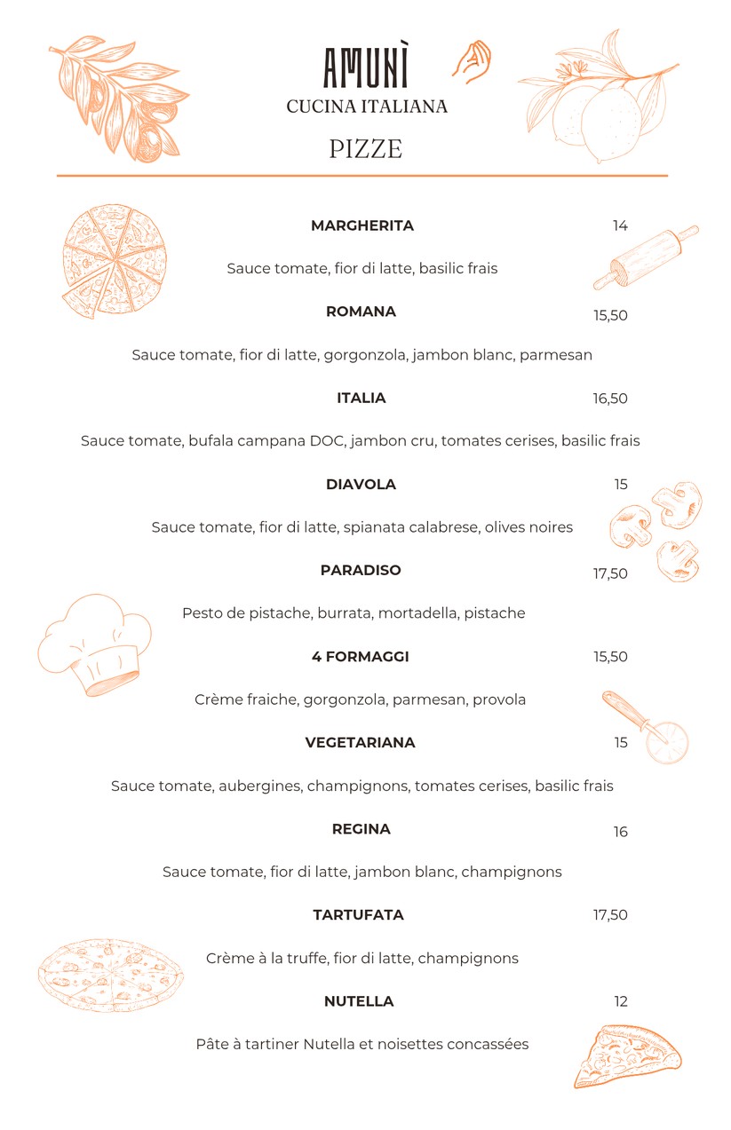 AMUNI' Cucina Italiana menu 2