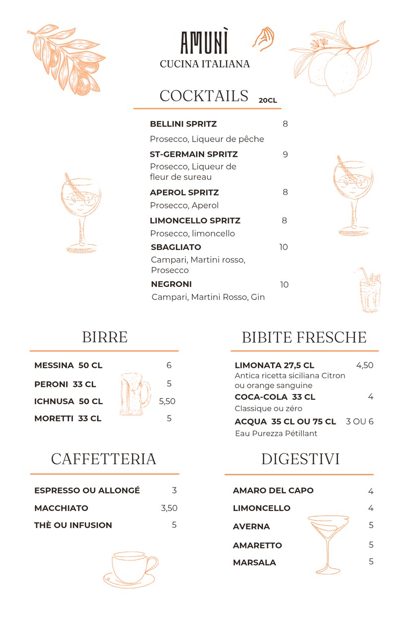 AMUNI' Cucina Italiana menu 4
