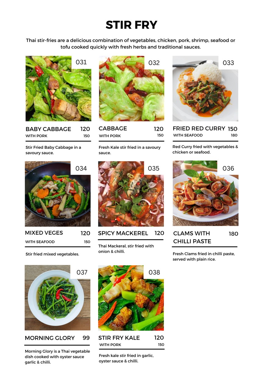 Suda - Thai & Vegetarian Restaurant menu 6