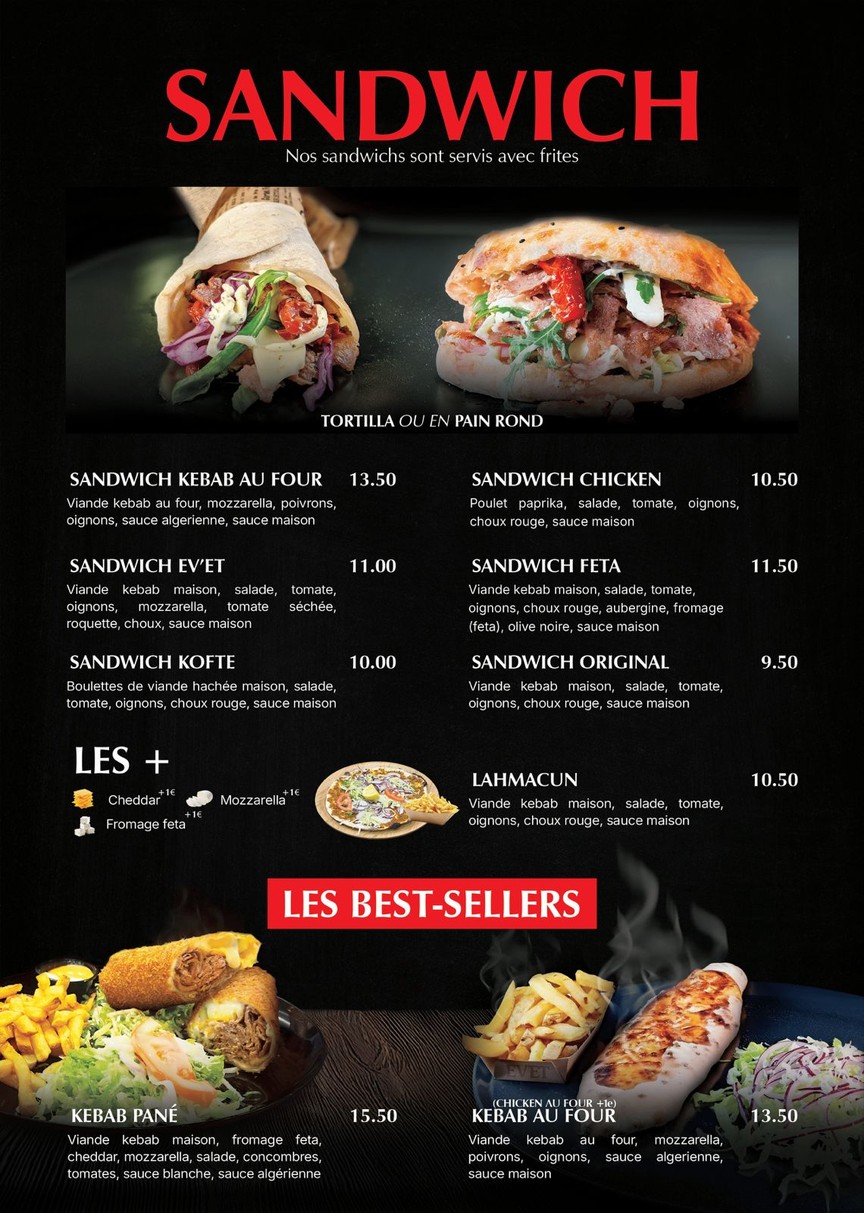 Ev'Et menu 3