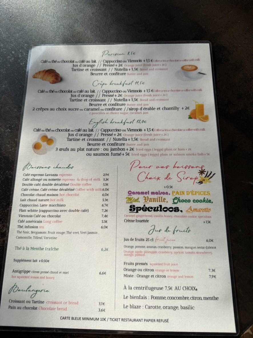 Victoria Garden menu 1
