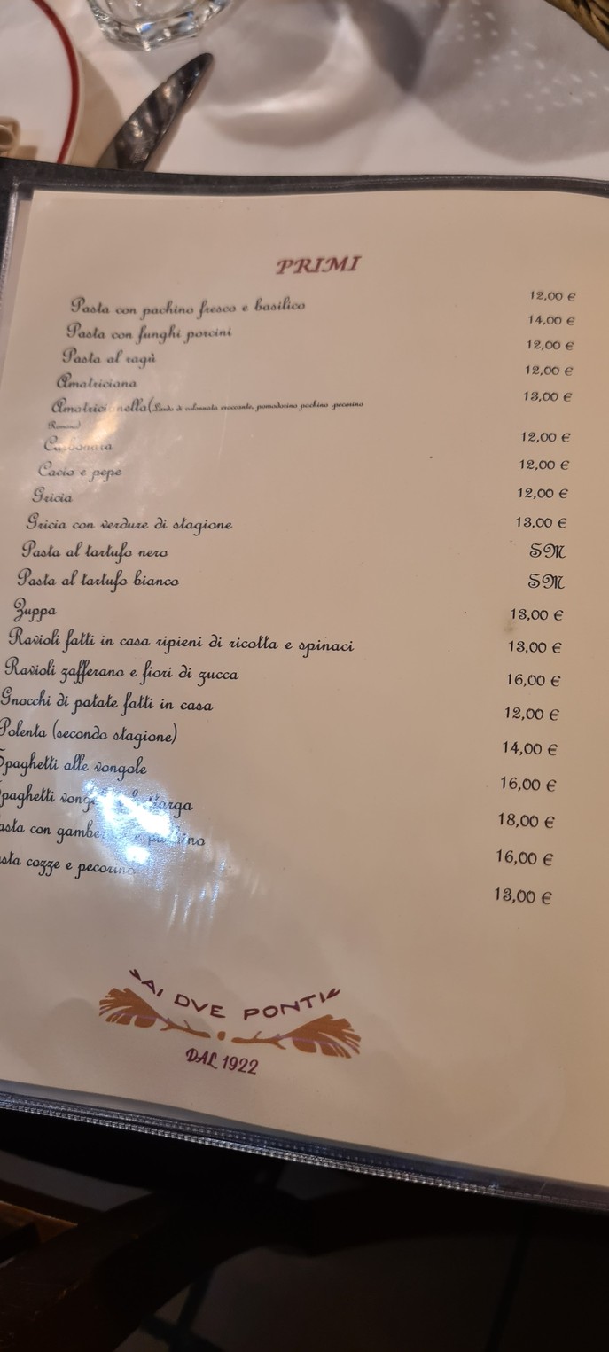 Trattoria Ai Due Ponti menu 2