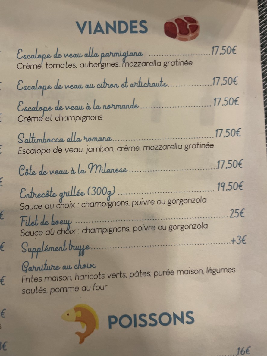 Bon Gusto menu 2