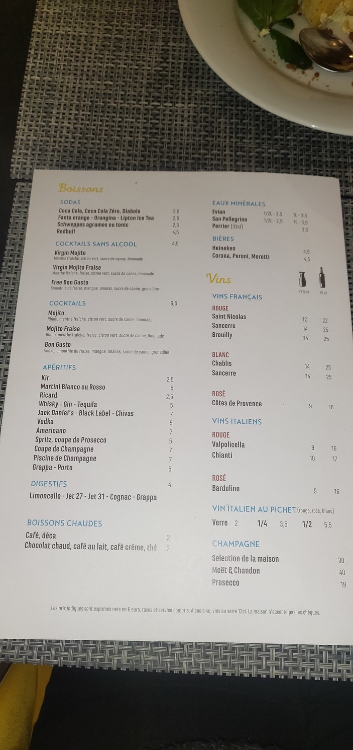 Bon Gusto menu 4