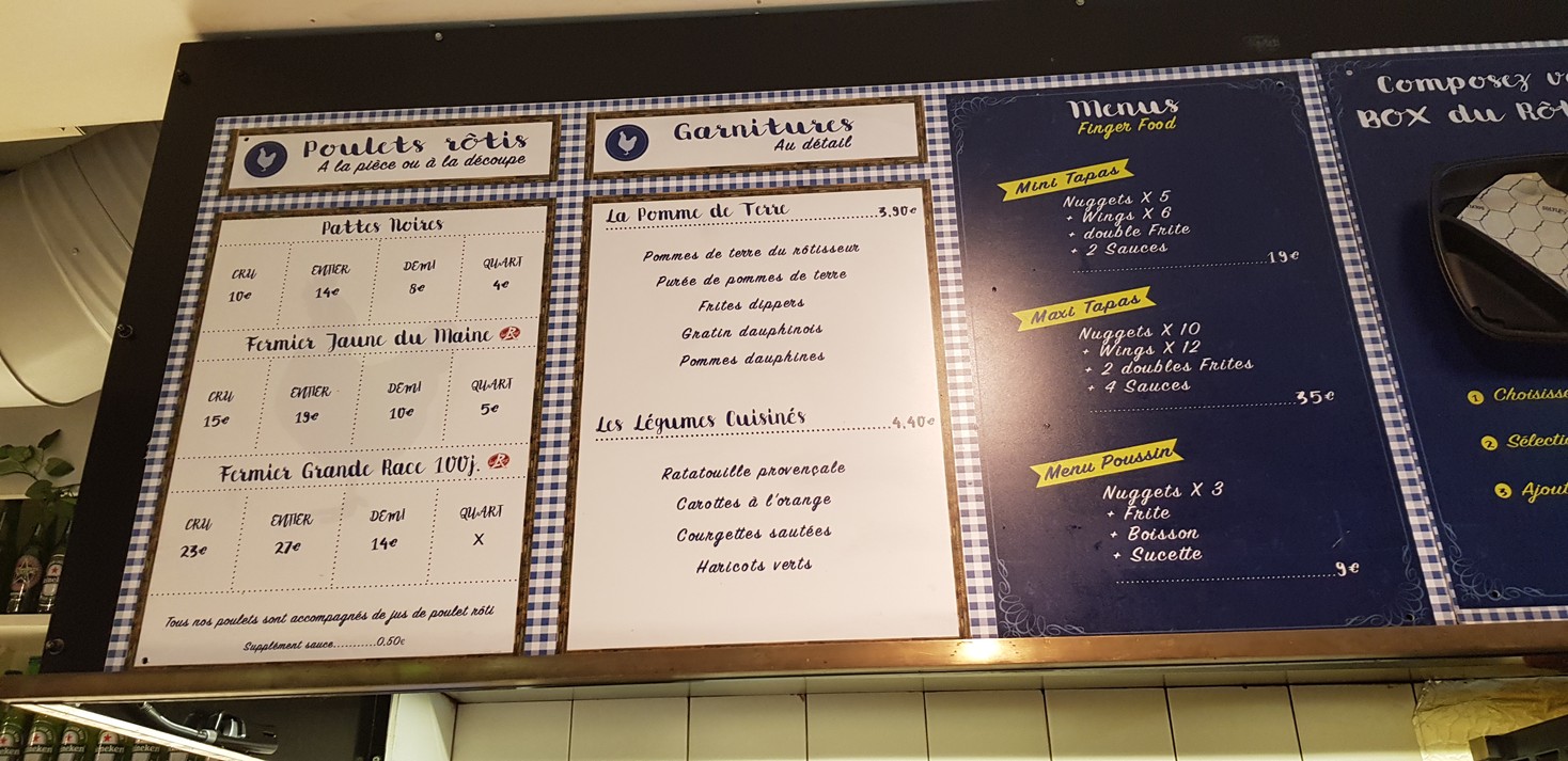 Solyles Montmartre menu 2