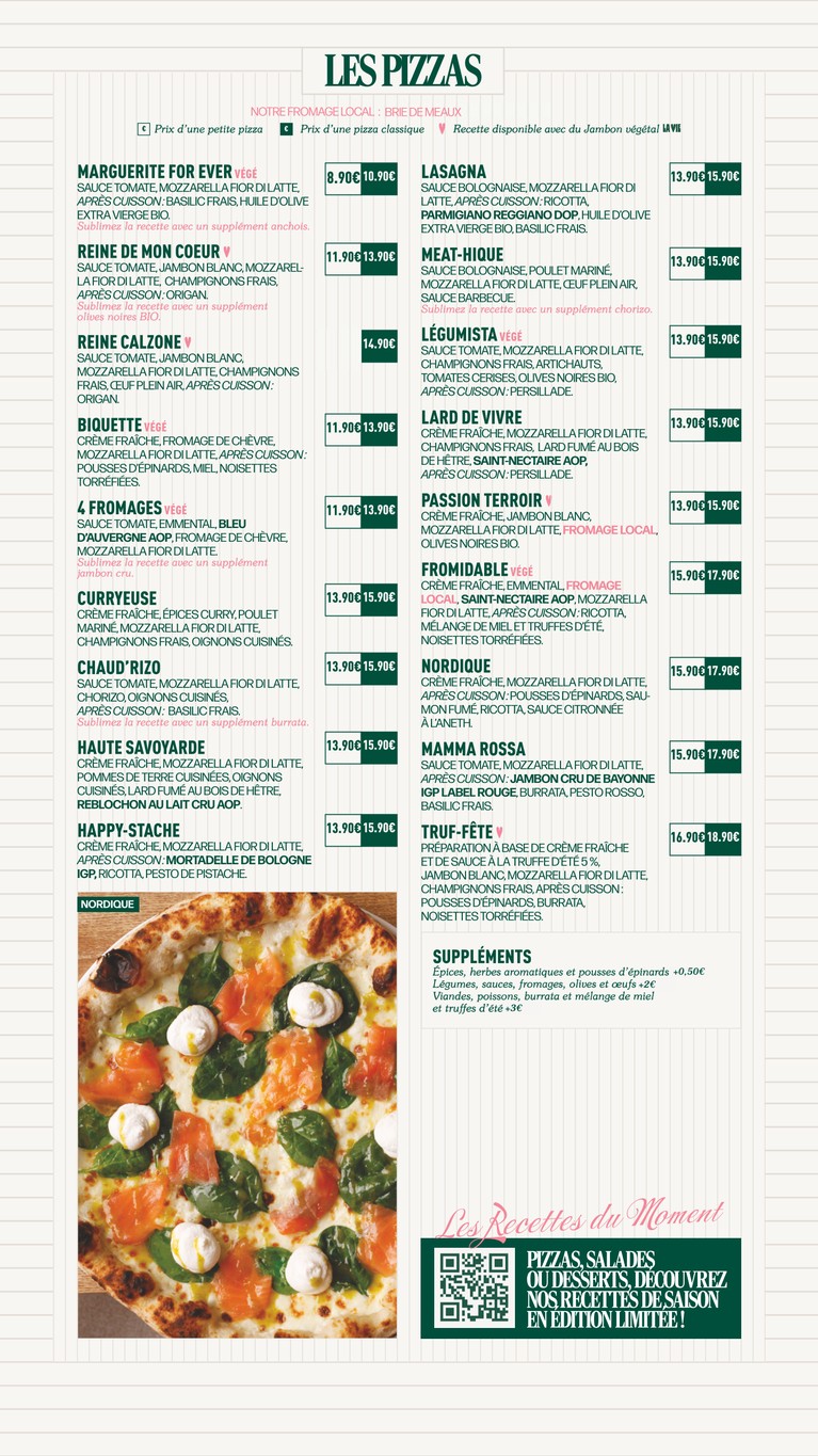 Pizza Cosy menu 2