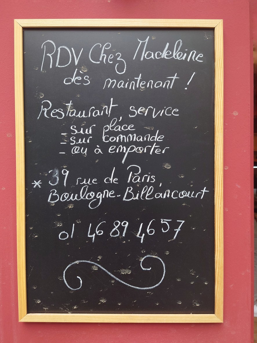 Épicerie Madeleine menu 1