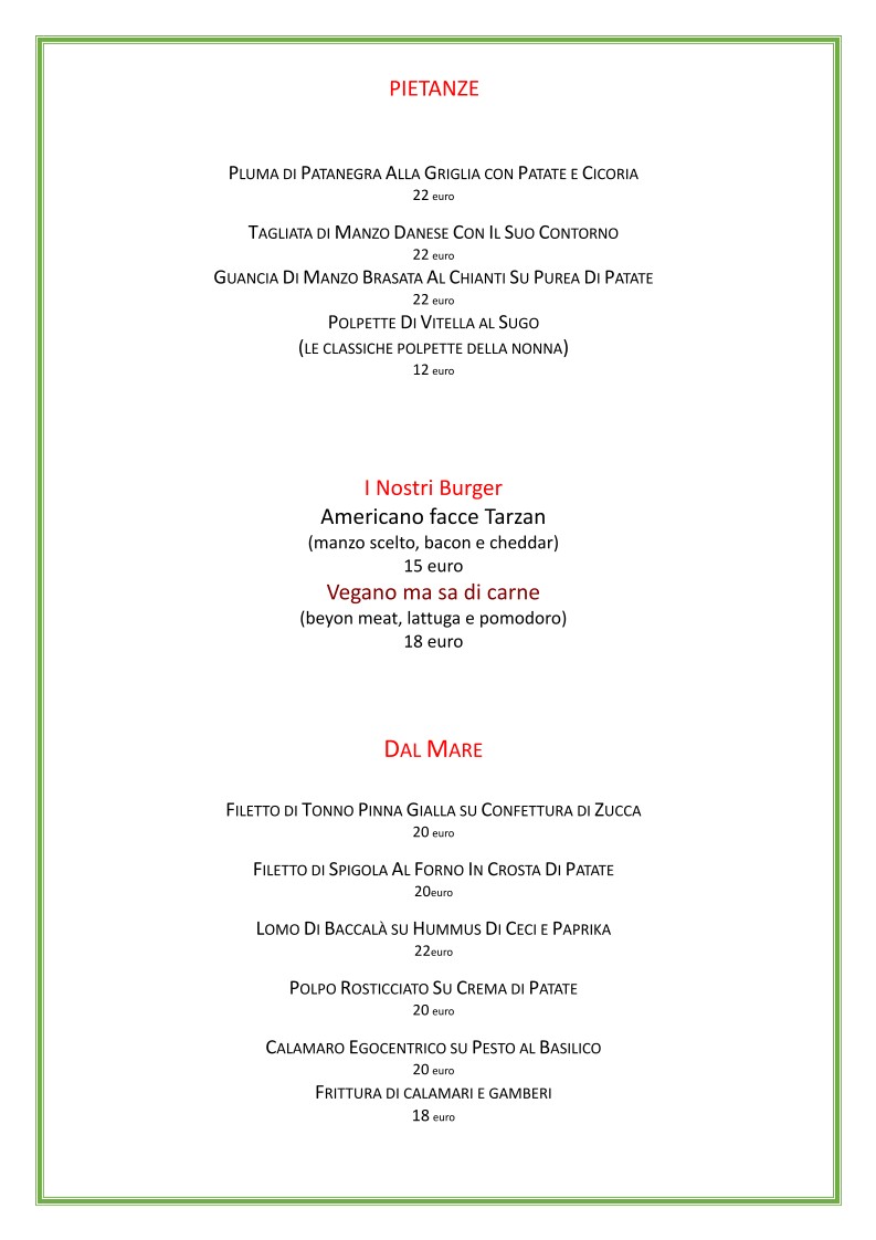 Osteria Tuttoqua menu 3