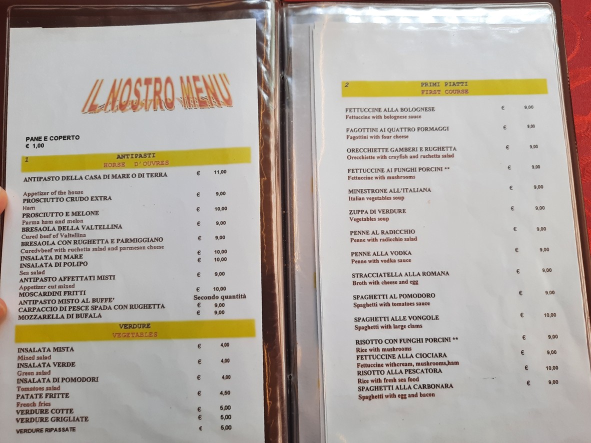 I Buoni Amici Roma menu 1