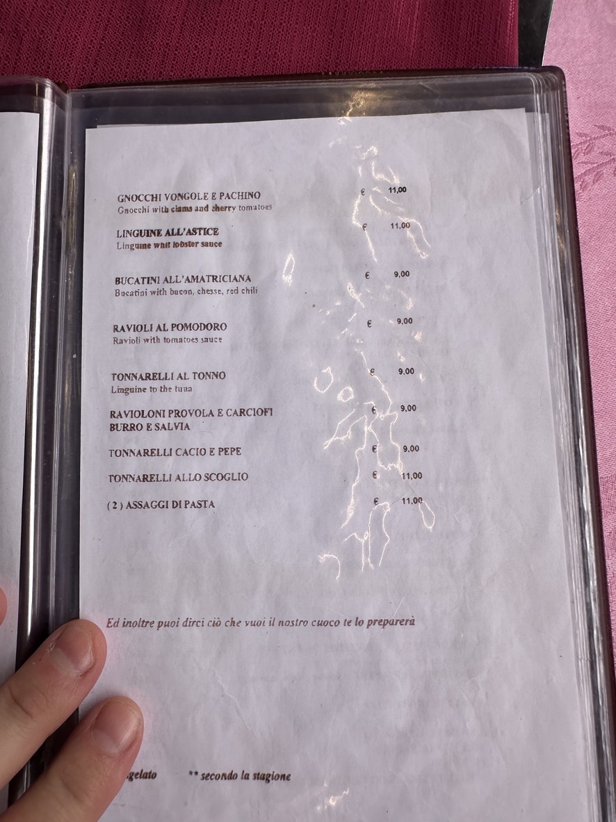 I Buoni Amici Roma menu 4