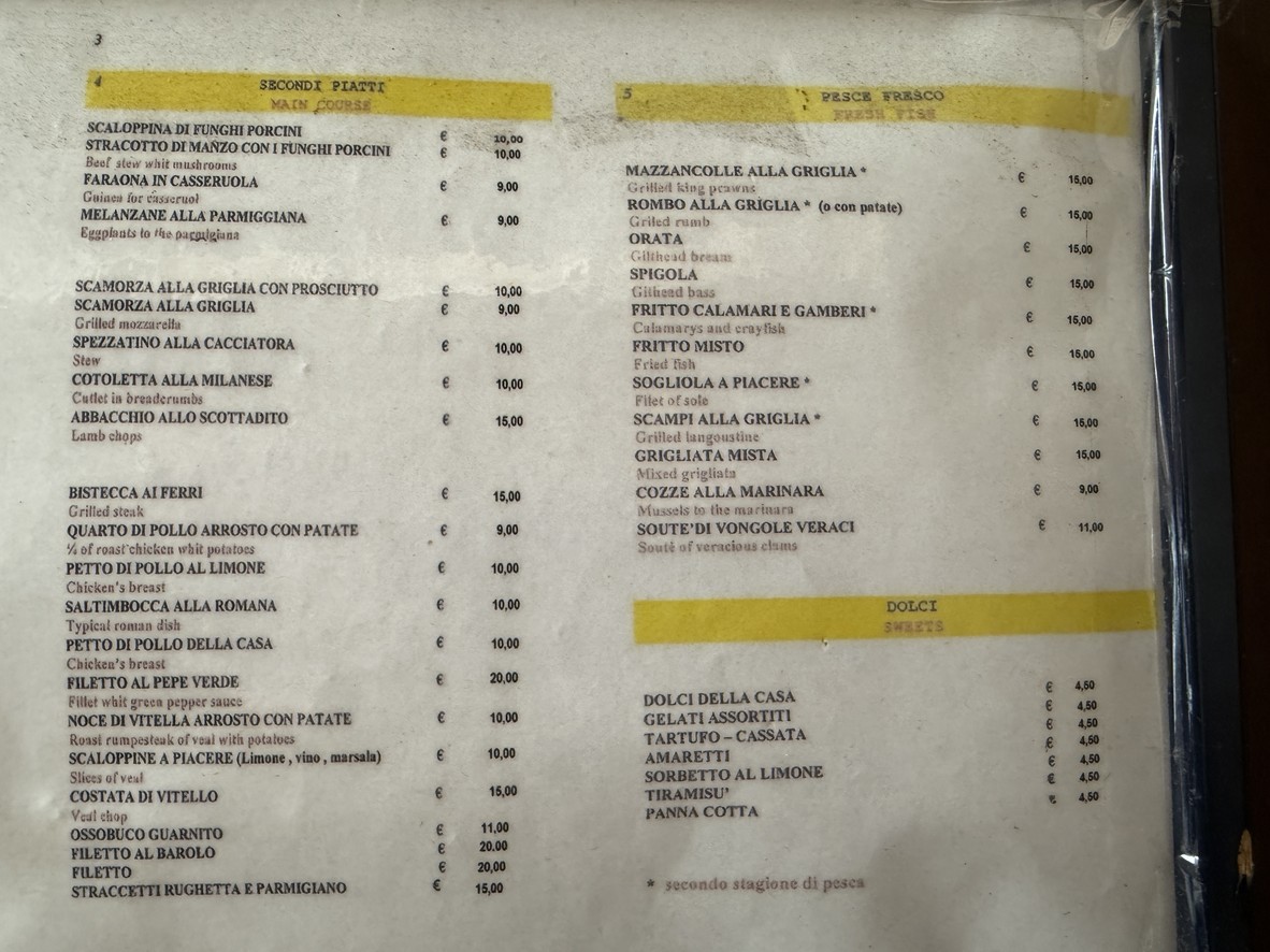 I Buoni Amici Roma menu 6
