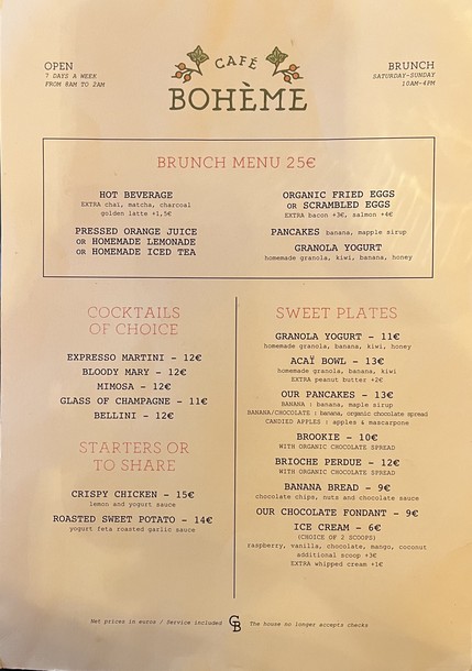 Café Bohème Motte Picquet