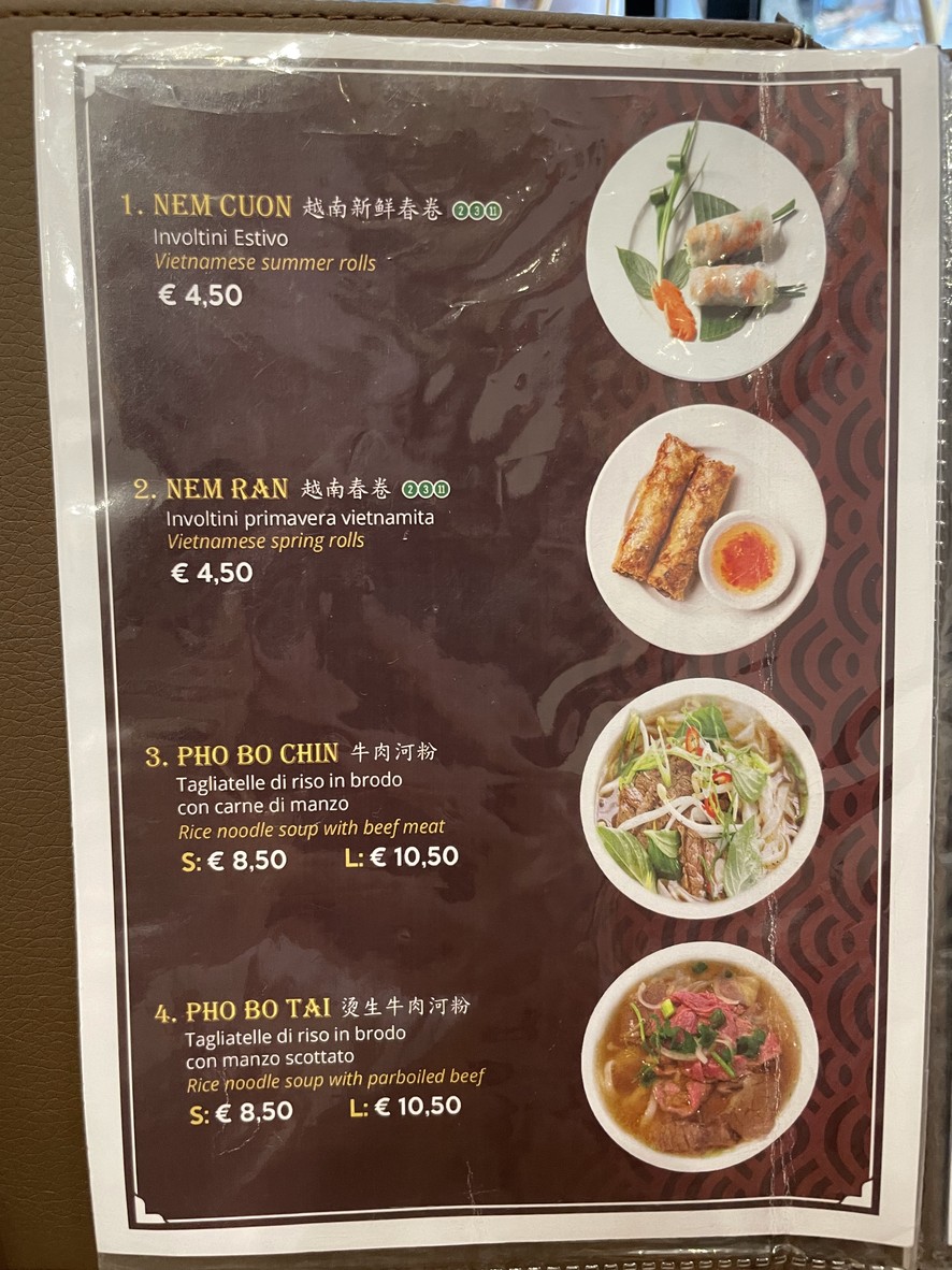Ristorante Phở 1 menu 1