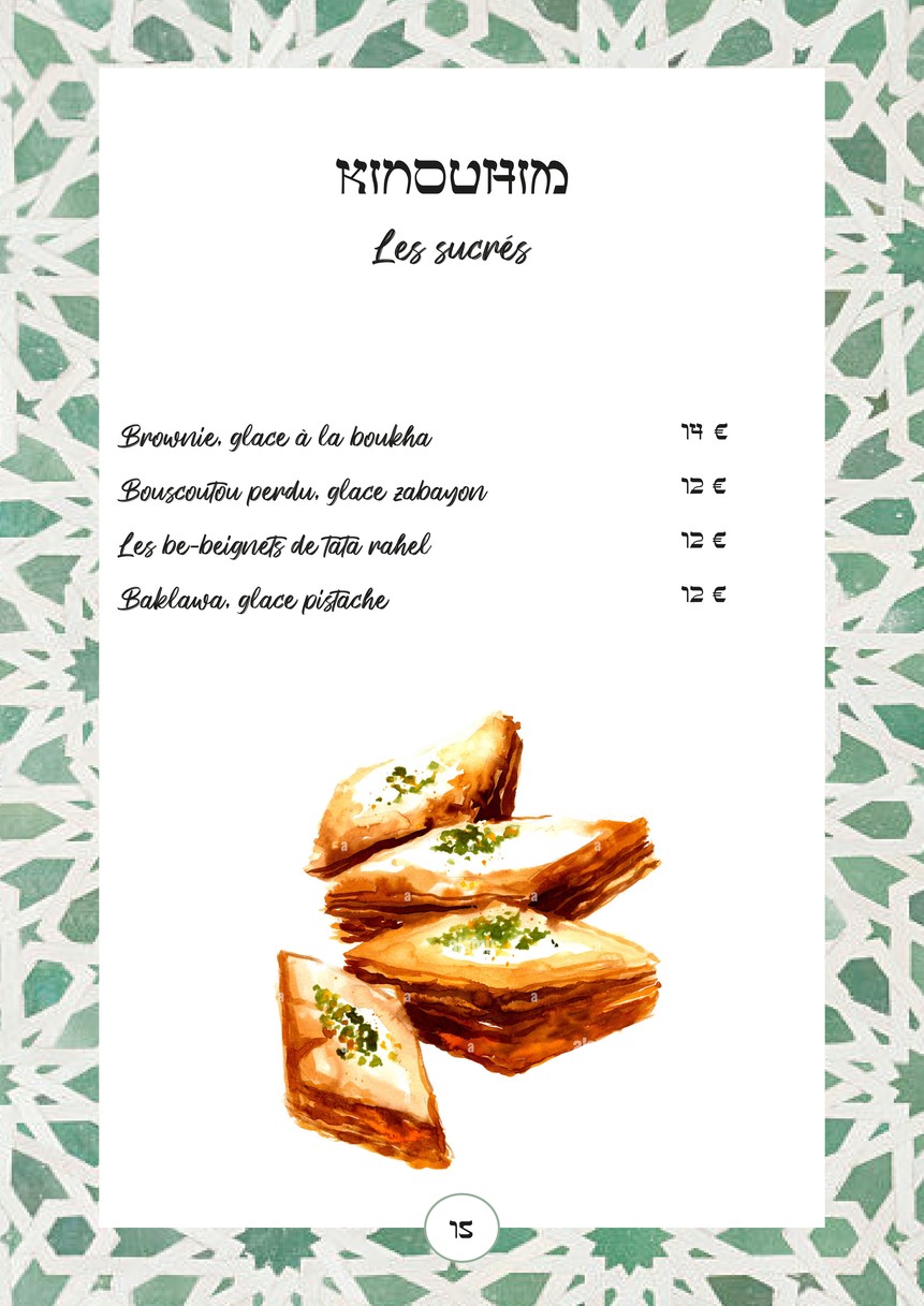 Saba Levallois menu 4