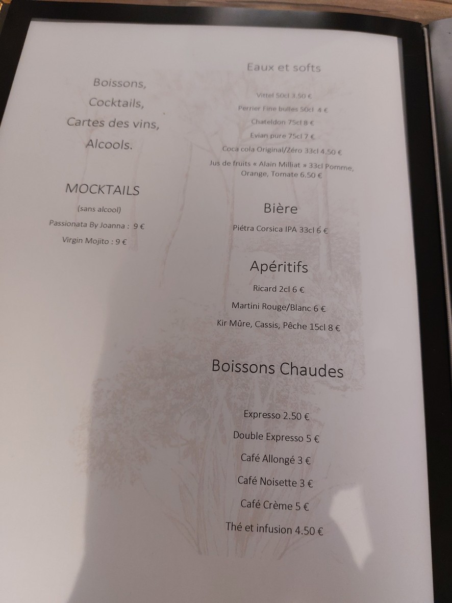 Tigre La Garenne Colombes menu 3