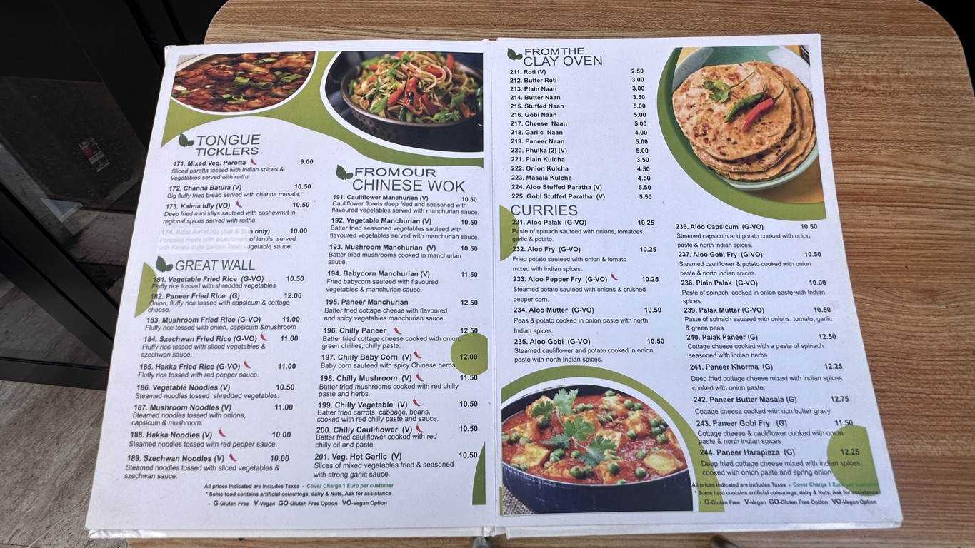 Saravanaa Bhavan menu 3