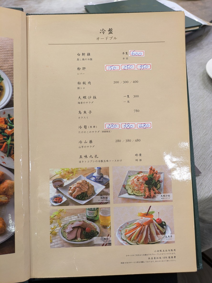 Mào Yuán Cāntīng menu 1