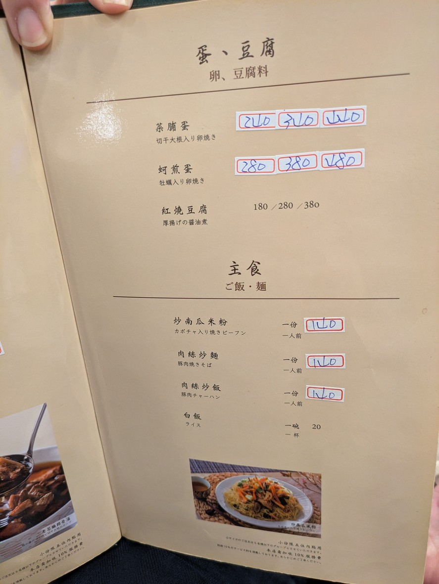 Mào Yuán Cāntīng menu 2