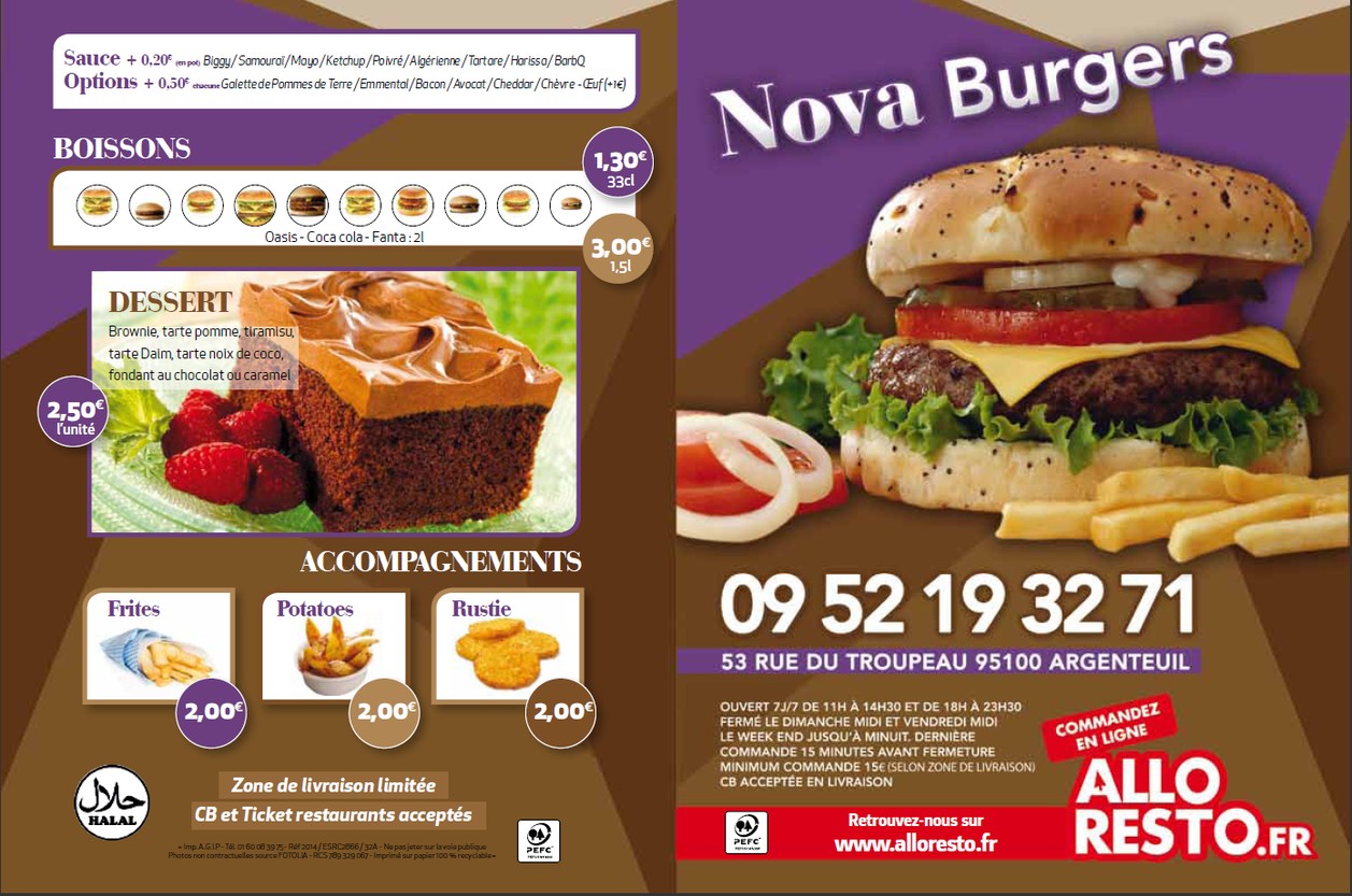 Nova Good menu 3