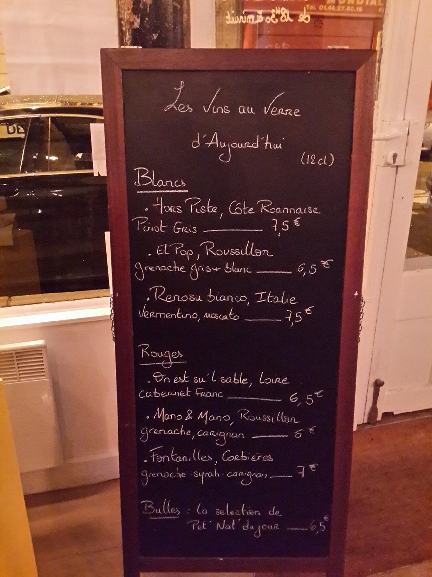La Félicité menu 1