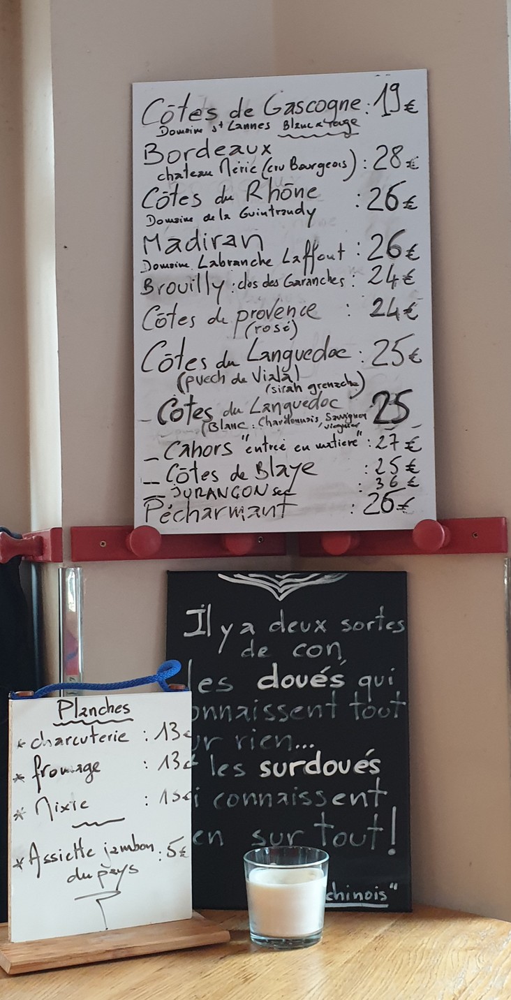 Le Cachiquet menu 2