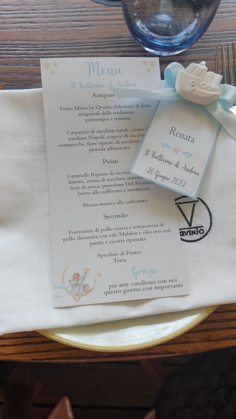QVINTO Roma - Restaurant Lounge Café menu 1