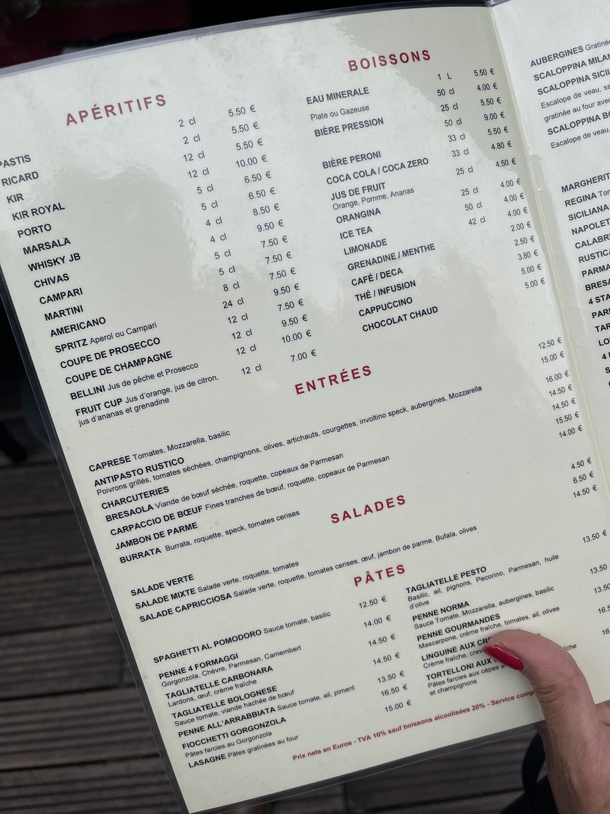Il Mandorlo menu 1