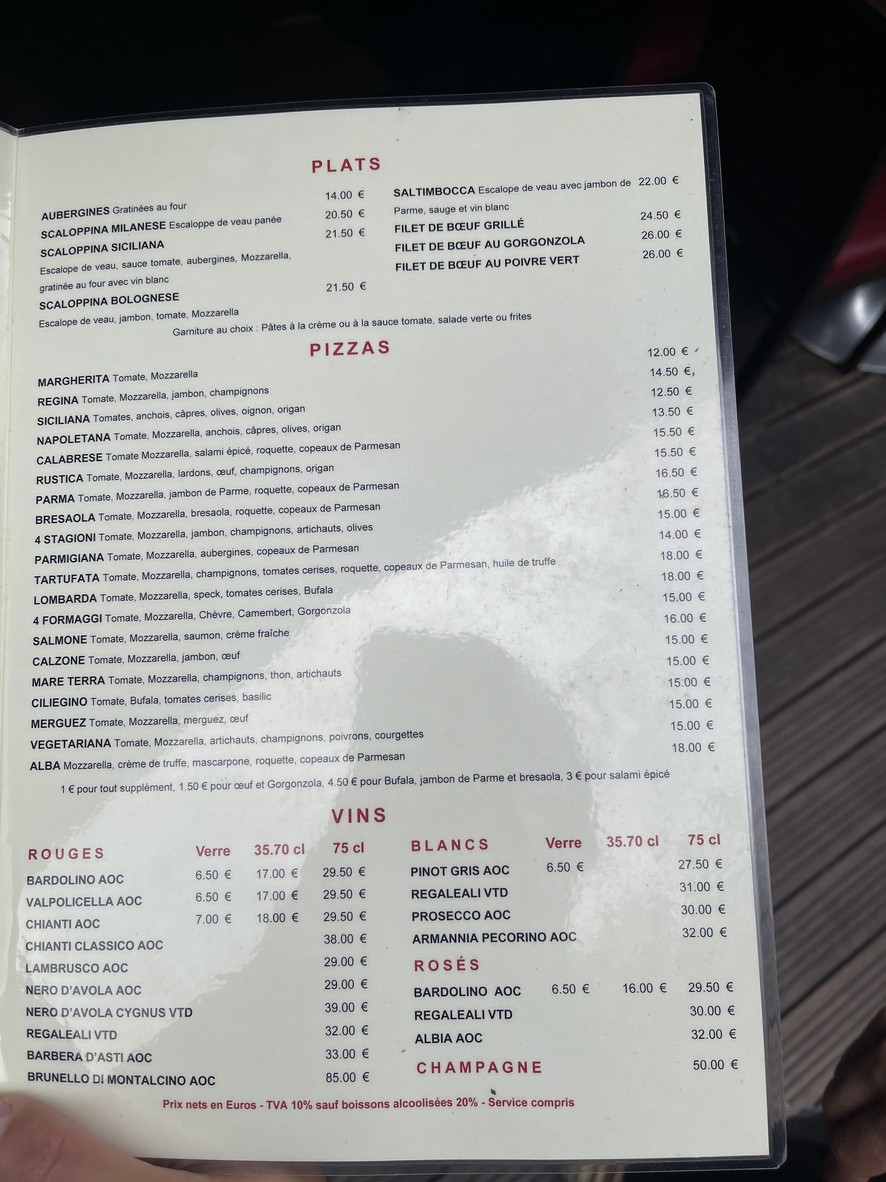 Il Mandorlo menu 2