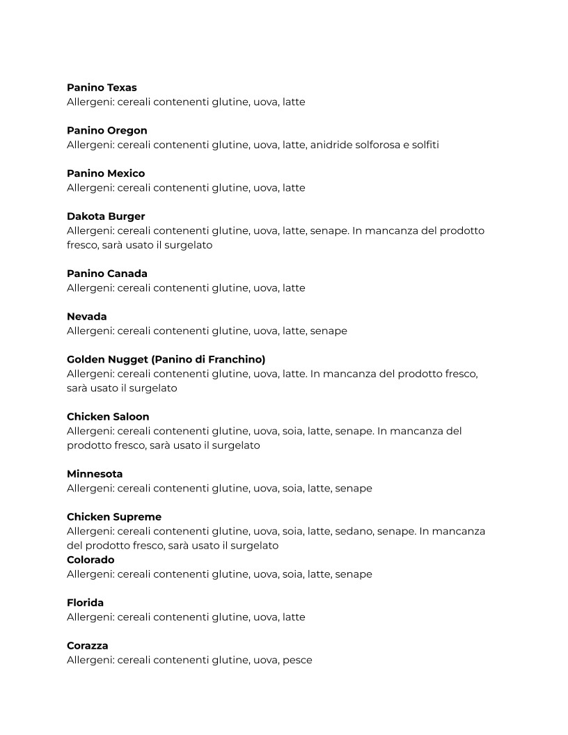 Saloon del Panino - Portuense menu 4