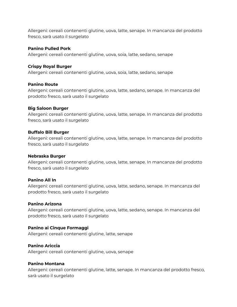 Saloon del Panino - Portuense menu 7