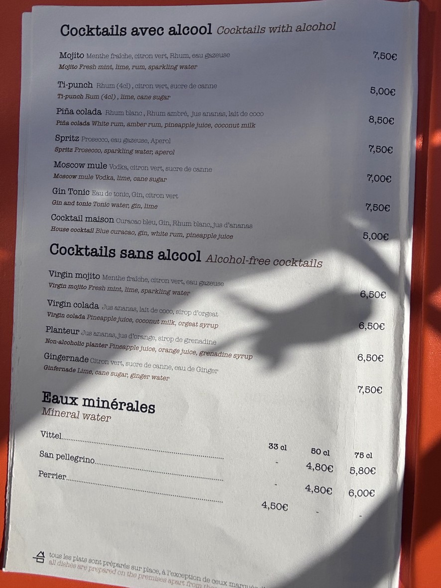 Restaurant LES ARTISANS menu 4