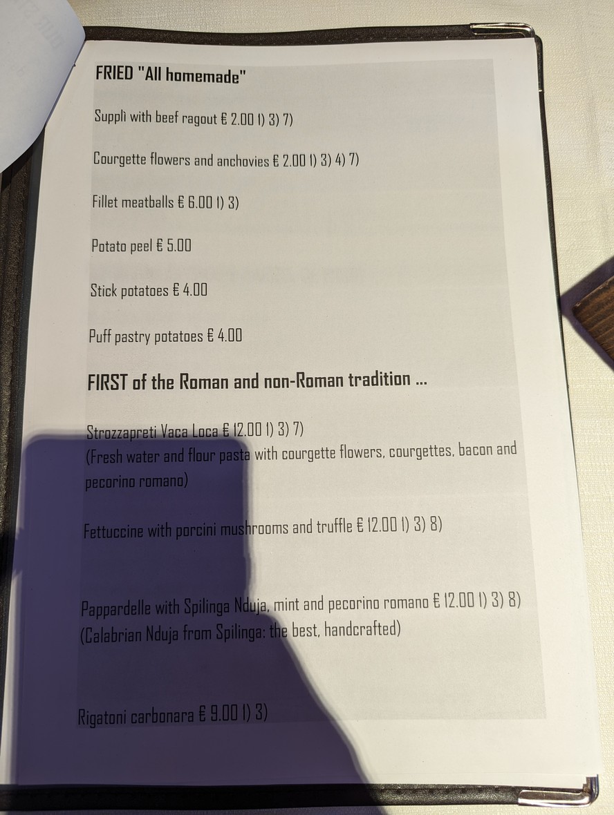 Ristorante Vaca Loca menu 2