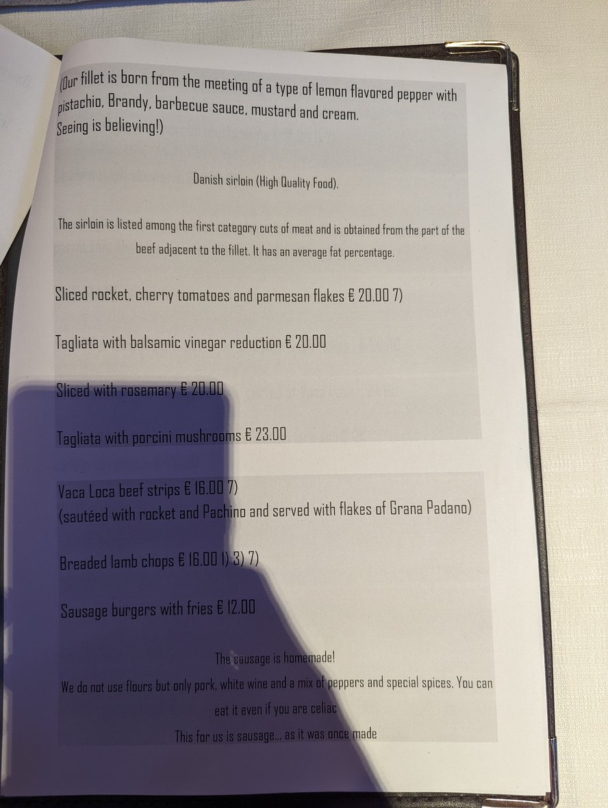 Ristorante Vaca Loca menu 6