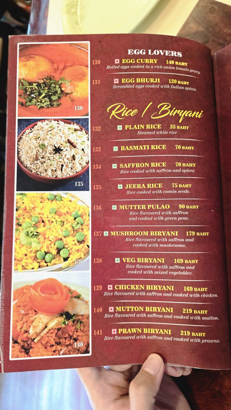 Test of India Restaurant menu 3