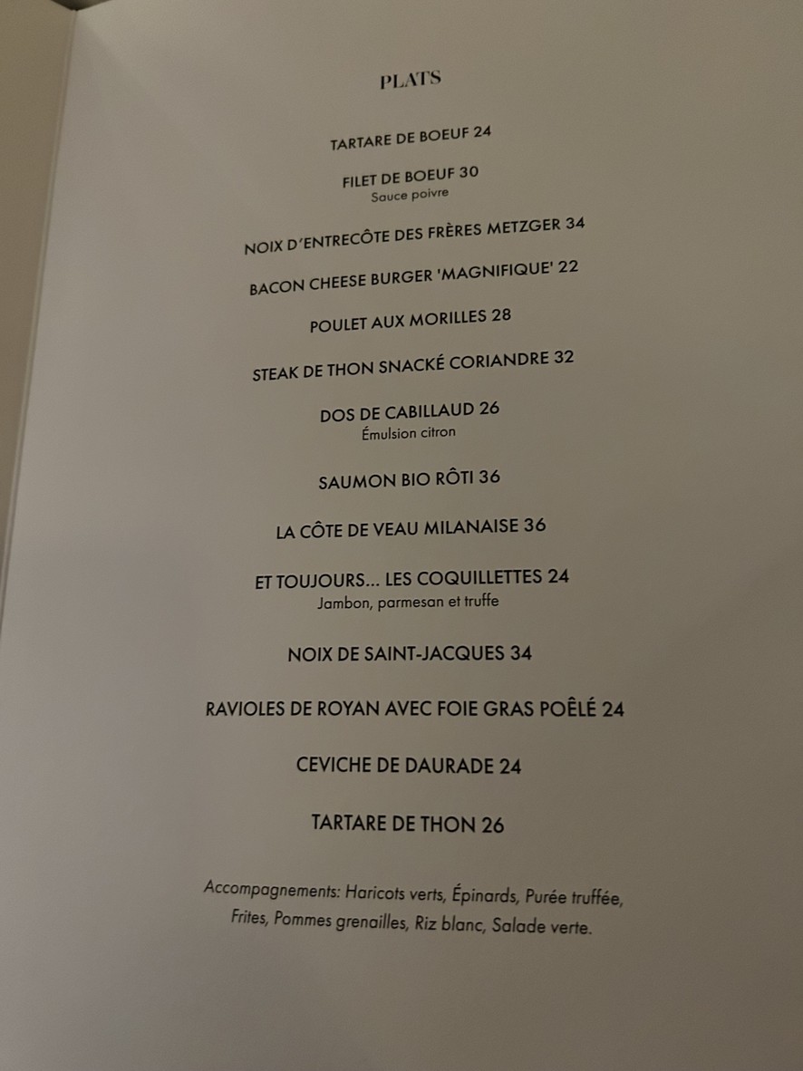 Franky's Bar menu 2
