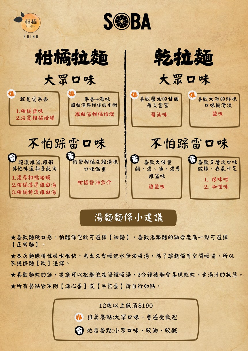 Gānjú Shinn menu 1