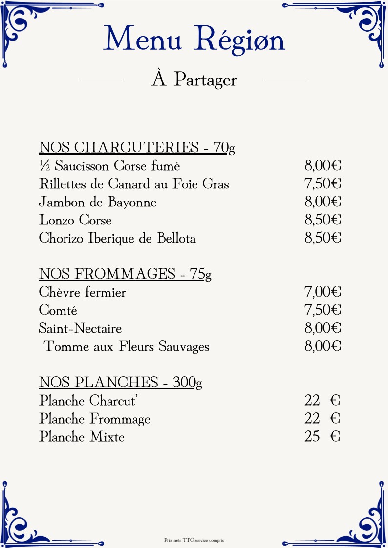 Regiøn (Restaurant, crêperie café & bubble Tea) menu 2