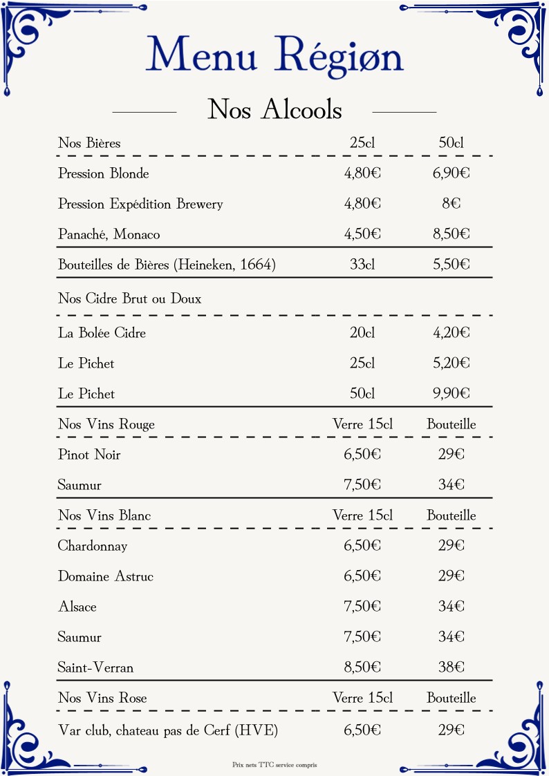 Regiøn (Restaurant, crêperie café & bubble Tea) menu 6