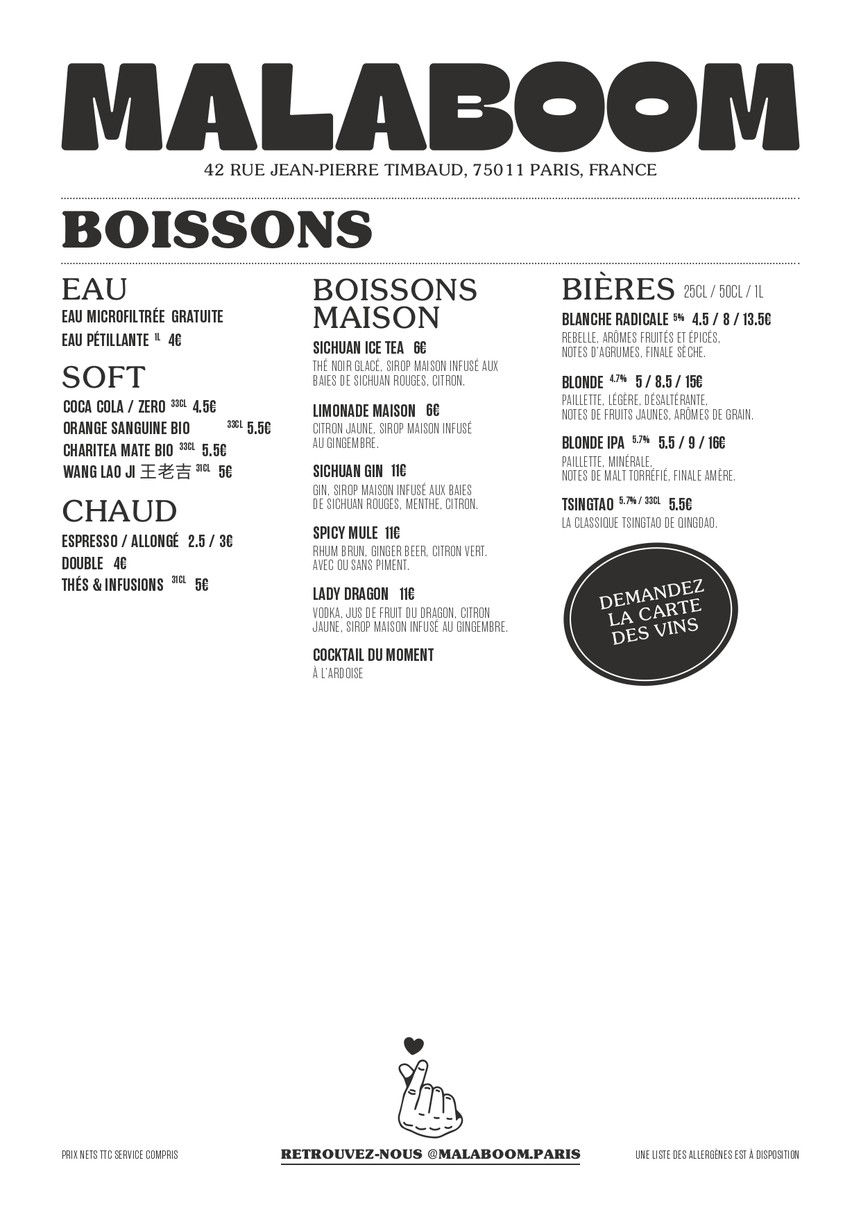 Mala Boom, Una Historia de Amor Picante menu 4