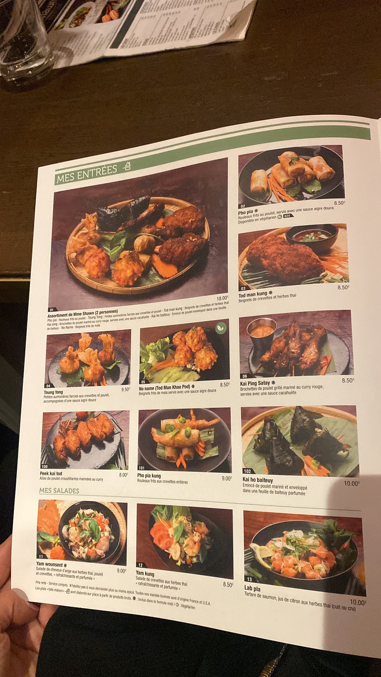 Mme Shawn menu 2