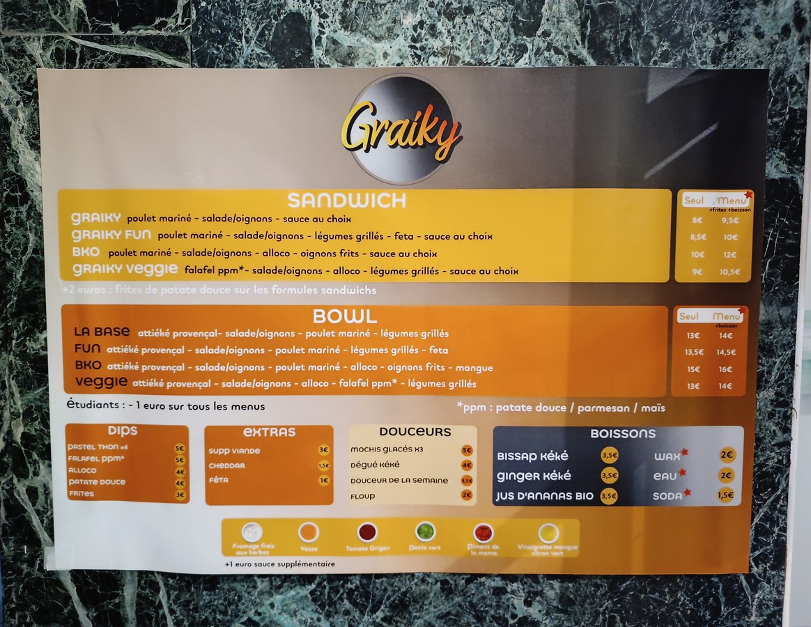 Graiky menu 1