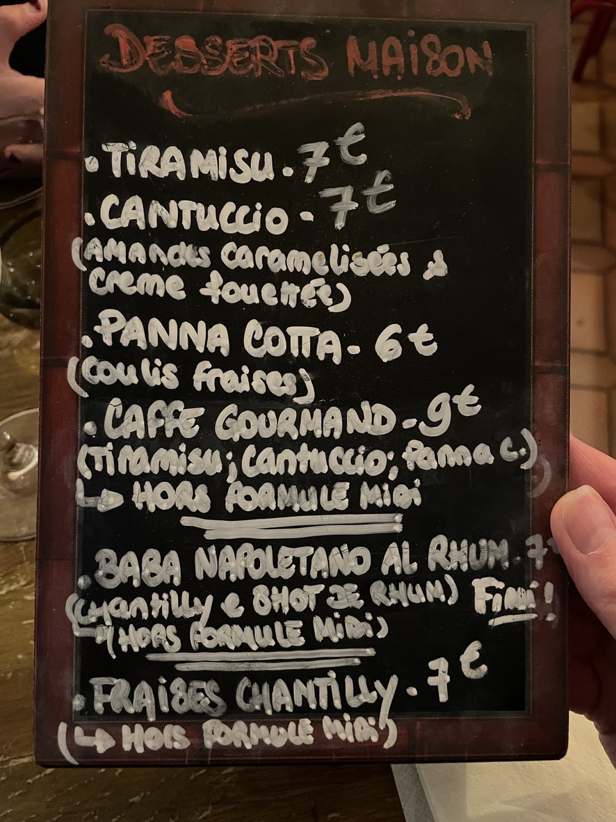 Ristorante Pulcinella menu 3