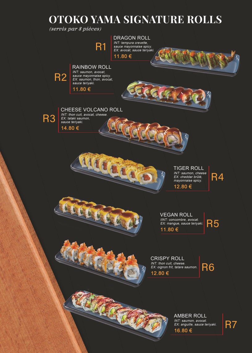 Otoko yama menu 4